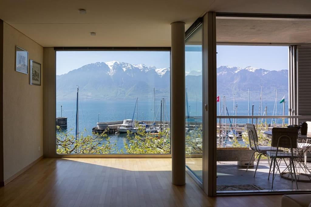 Lakeside-Apartment-1 Grand Appartement Familial Avec 2 Terrasses Et Vue Panoramique Vevey Exterior foto
