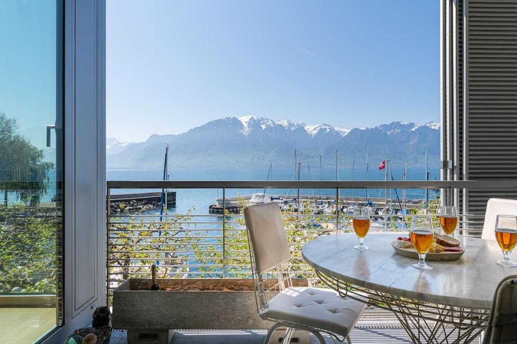 Lakeside-Apartment-1 Grand Appartement Familial Avec 2 Terrasses Et Vue Panoramique Vevey Exterior foto