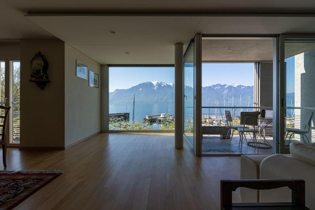 Lakeside-Apartment-1 Grand Appartement Familial Avec 2 Terrasses Et Vue Panoramique Vevey Exterior foto